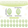 50Pcs Transparent Acrylic Beads TACR-TADJ0001-01C-3