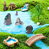 Resin Mini Mountain Model DJEW-FH0001-61-5