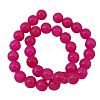 Natural Yellow Jade Beads Strands X-JBR8mm-21-2