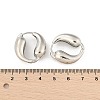 Brass Hoop Earrings for Women LS-EJEW-U041-09P-5