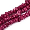 Dyed Natural Yellow Jade Beads Strands G-ZX005-13D-2