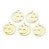 Ion Plating(IP) 201 Stainless Steel Pendants STAS-T063-184G-1