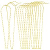 10Pcs 2 Styles Stainless Steel Paperclip Chain Necklaces for Women Men NJEW-SZ0001-72-1