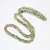 Electroplate Glass Beads Strands EGLA-F002-E02-3