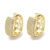 Rack Plating Brass Micro Pave Cubic Zirconia Hoop Earrings for Women EJEW-F331-01G-1