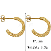 Stylish Stainless Steel Gold-Plated Earrings for Parties XP0717-1