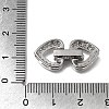 Brass Micro Pave Clear Cubic Zirconia Fold Over Clasps CU-CBA4292-03P-3