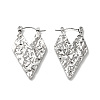 304 Stainless Steel Heart Hoop Earrings for Women EJEW-K243-06P-1