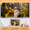 10Pcs 2 Styles Aluminum Heat Transfer Picture Plate AJEW-DC0002-05-5