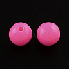 Round Opaque Acrylic Beads SACR-R866-6mm-10-1