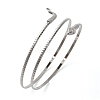 Alloy Upper Arm Open Cuff Bangles for Women BJEW-U037-01B-P-2