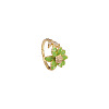 Fashionable Brass Micro Pave Cubic Zirconia with Enamel Cuff Rings FS-WGFDA76-01-2