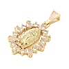 Religion Brass Pave Cubic Zirconia Pendants CU-CBA83A6-01B-G04-2