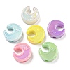 UV Plating Iridescent Acrylic Beads OACR-G039-05-1