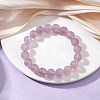 Natural Amethyst Round Beads Stretch Bracelets for Women BJEW-JB12127-02-1
