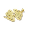 Brass Micro Pave Cubic Zirconia Pendants KK-M300-27G-01-2