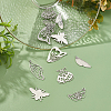 SUNNYCLUE 12Pcs 6 Style 201 Stainless Steel Pendants STAS-SC0003-01-4