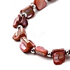 Alloy & Natural Shell & Glass Seed Beaded Multilayer Necklaces & Dangle Earrings & Bangles Sets WGCEEFD-02-2