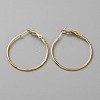Brass Hoop Earring Findings FIND-WH0110-742B-G-1