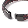 Leather Braided Cord Bracelets BJEW-E345-07-B-4