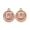 Golden Plated Alloy Enamel Charms LS-ENAM-S118-07U-1