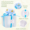 Clear PVC Candy Gift Packaging Boxes with Ribbon & Artificial Flower CON-TAC0001-20B-5