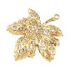 304 Stainless Steel with Rhinestone Big Pendants STAS-Z186-02G-01-2
