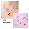 12Pcs 6 Style Zinc Alloy Enamel Pendants FIND-TA0001-63-7