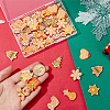 44Pcs 11 Styles Christmas Plastic Pendants FIND-SC0011-38-3