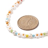 Natural Pearl & Millefiori & Seed Glass Beaded Necklace for Women NJEW-JN04162-5
