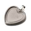 304 Stainless Steel Pendant Cabochons Settings SA-CBA8A58-01A-P-2