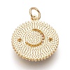 Brass Micro Pave Cubic Zirconia Pendants KK-O113-04G-D-2