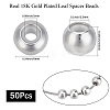 50Pcs Brass Beads KK-BBC0018-14B-2