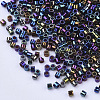 Electroplate Cylinder Seed Beads SEED-Q036-02A-B02-3