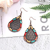 Bohemian Style Alloy Dangle Earrings X-EJEW-F238-25-2