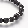 Natural Gemstone Beads Stretch Bracelets BJEW-JB02711-02-2