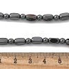 Round Cuboid Synthetic Non-Magnetic Hematite Beaded Necklaces NJEW-R020-05-5