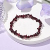 Natural Garnet Beads Kids Bracelets BJEW-JB10611-02-2