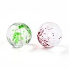 Baking Painted Transparent Glass Beads DGLA-R053-10mm-M-3