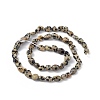 Natural Dalmatian Jasper Beads Strands G-B039-03B-2