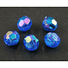 Eco-Friendly Transparent Acrylic Beads TACR-PL642-8mm-32-1