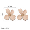 Flower Alloy Stud Earrings WGD3727-05-2