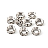 Brass Rhinestone Spacer Beads RSB094-1-3