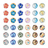 48Pcs 12 Styles Translucent Resin Cabochons RESI-TA0001-44-2