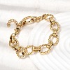 304 Stainless Steel Link Chain Bracelets for Women Men BJEW-L720-02G-2