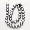 Electroplate Non-magnetic Synthetic Hematite Bead Strands G-F300-29A-01-2