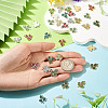 32Pcs 8 Styles Alloy Rhinestone Pendants ALRI-TA0001-45-6