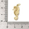 Brass Micro Pave Cubic Zirconia Pendants KK-R002-18G-3