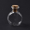 Flat Round Miniature Glass Bottles GLAA-H019-05A-2
