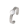 304 Stainless Steel Cuff Ring Components STAS-D372-04P-01-1